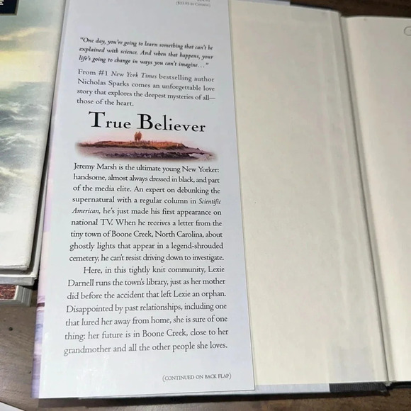 Nicholas Sparks Best Selling Author Bundle of 4 Books (2 Hardback 2 Softcover) - Picture 14 of 16